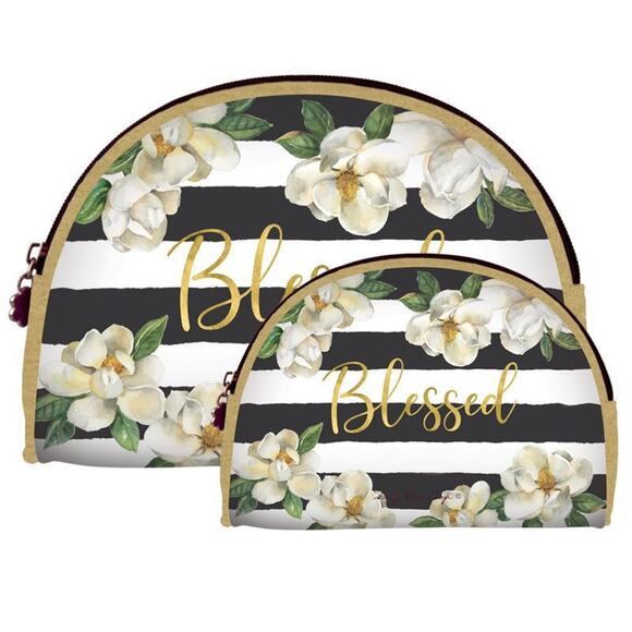 African American Expressions Cosmetic Bag Duo | Blessed Magnolia - Picture 1 of 1